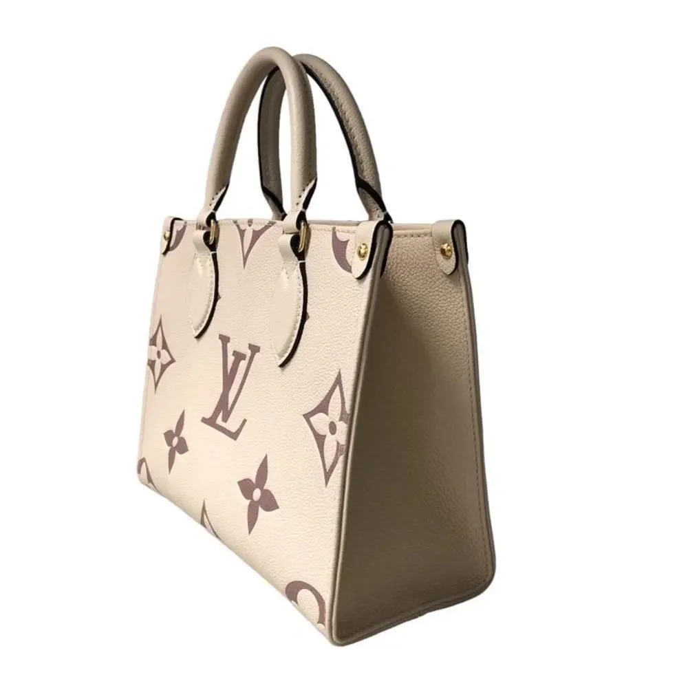 Louis Vuitton On The Go PM Shoulder Bag Creme